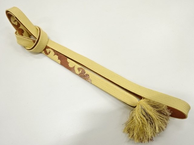 JAPANESE KIMONO / HAND-TIED OBIJIME